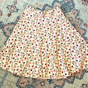 Cherries Skirt Royal Monk Size Large